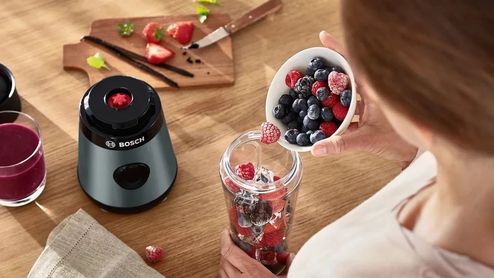 Bosch MMB2111S Serija 2, Trintuvas, VitaPower, 450 W, Sidabrinės