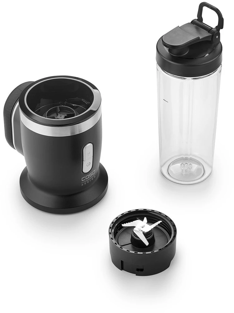 Caso Cordless Maišytuvas | Click & Blend | Tabletop | 240 W | Jar material Tritan | Jar capacity 0.5 L | Nerūdijantis plienas/Matt Juodas