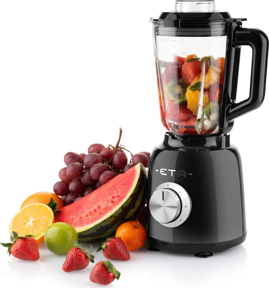ETA Maišytuvas | ETA901190030 STORIO | Tabletop | 1200 W | Jar material Glass | Jar capacity 1.5 L | Juodas