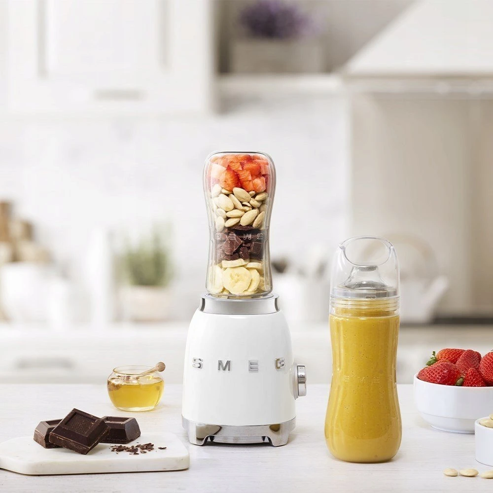 SMEG mini kokteilinė, PBF01WHEU, spalva: balta