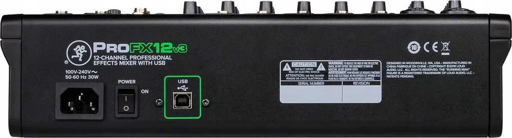 Mackie ProFX6v3 - 6 kanalų analoginis maišytuvas su USB sąsaja, juodas