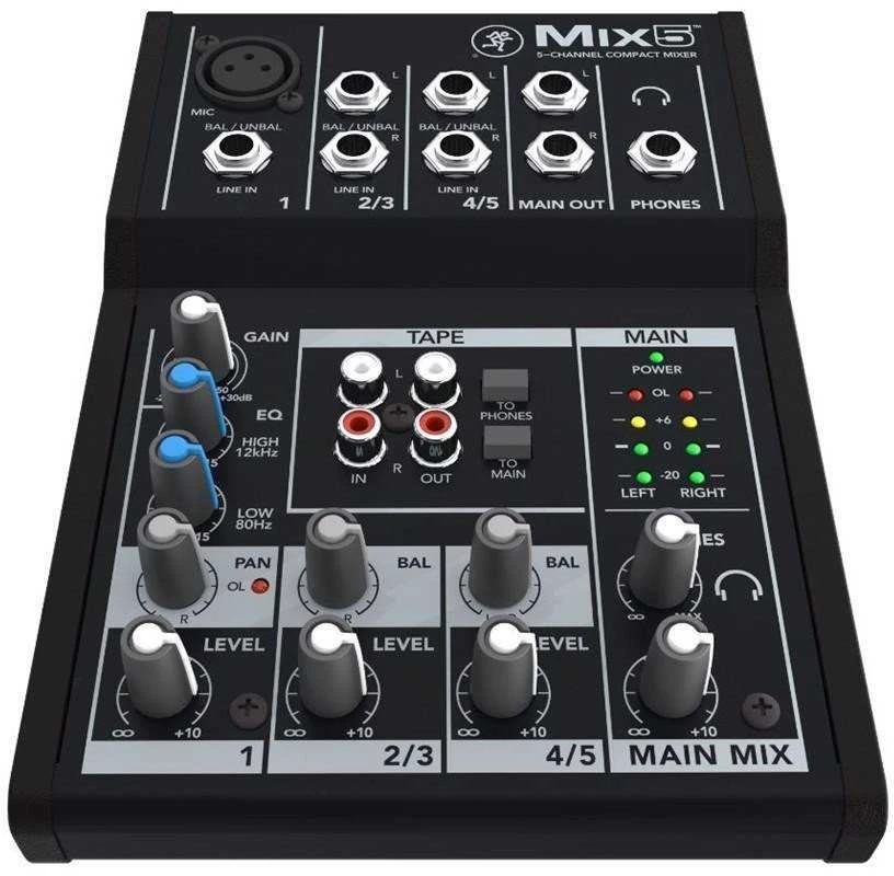 MCK Mackie Mix5 5 kanalai 20 – 30000 Hz Juoda