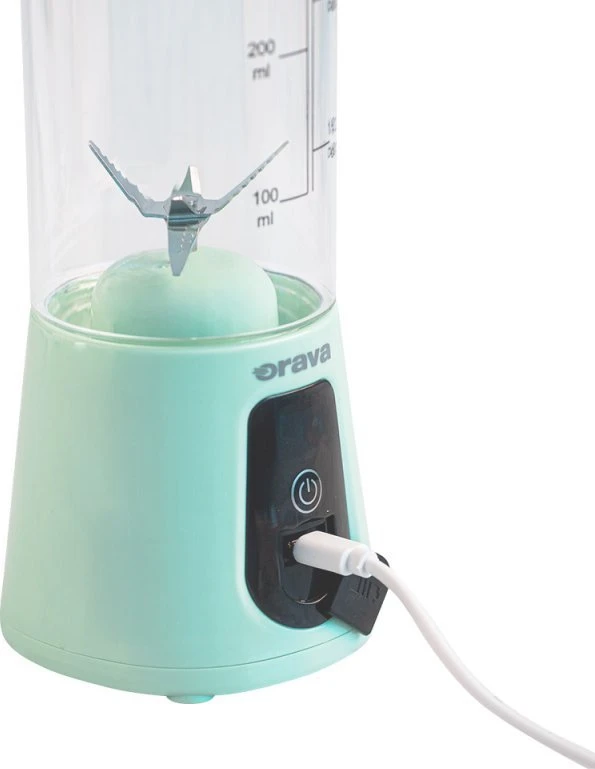 Plakiklis Orava RMU-40 Nešiojamas kokteilių trintuvas, USB-C, 400 ml, 20000 aps./min, 4000 mAh (Li-ion), žalia