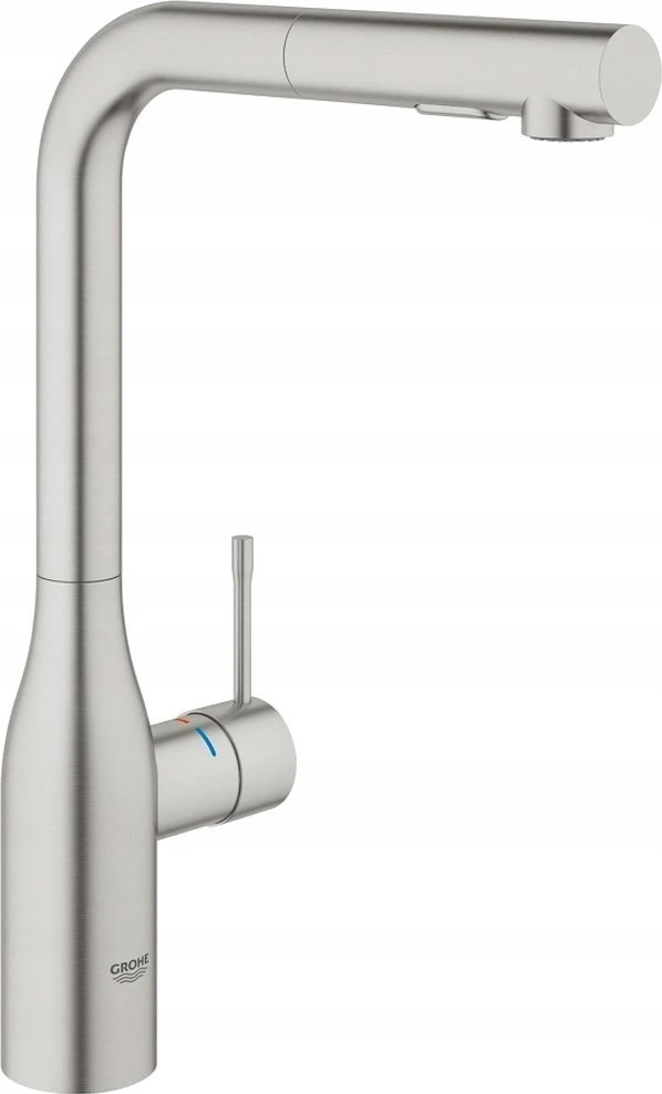 Grohe virtuves izlietnes maisītājs ar izvelkamu dušu Essence, supersteel