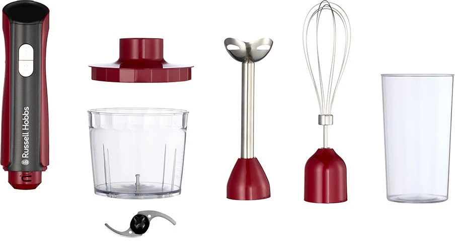 Russell Hobbs 27140-56 plakiklis 1 L Portable plakiklis 500 W Juodas, Raudona, Transparent