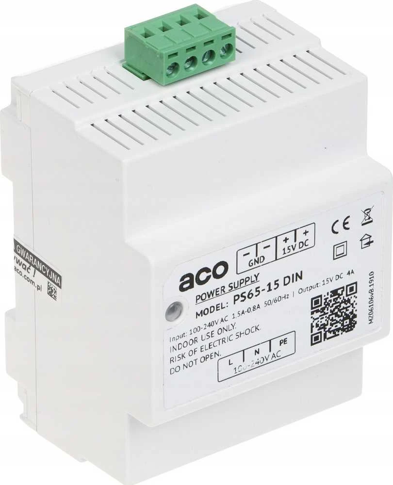 IMPULSINIS MAITINTUVAS PS65-15-DIN ACO