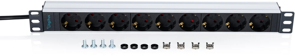Maitinimo juosta Digitus 1HE ALU PDU 9SCHUKO 4826 MM (DN-95444)