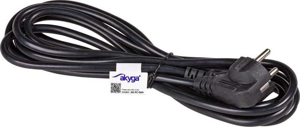 Akyga AK-PC-06A CCA CEE 7/7 / IEC C13 3 m