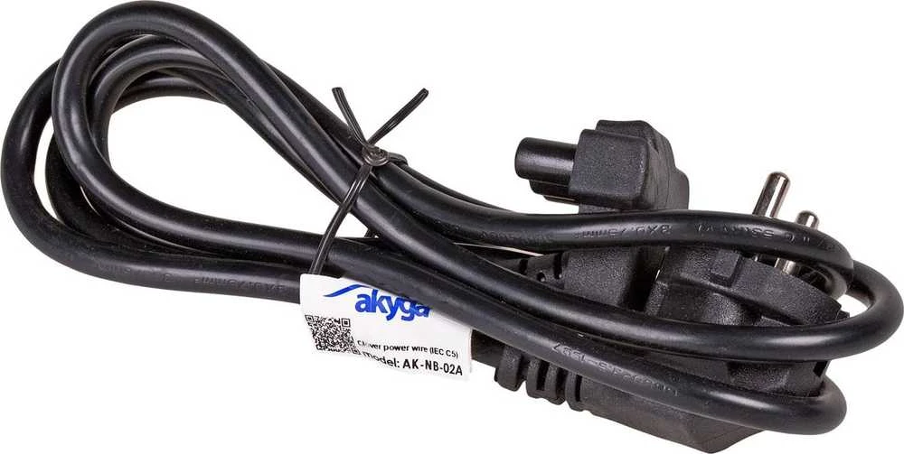 Akyga maitinimo kabelis Akyga AK-NB-02A maitinimo laidas, skirtas Dell 1,5m IEC C5 250V / 50Hz nešiojamam kompiuteriui - AK-NB-02A