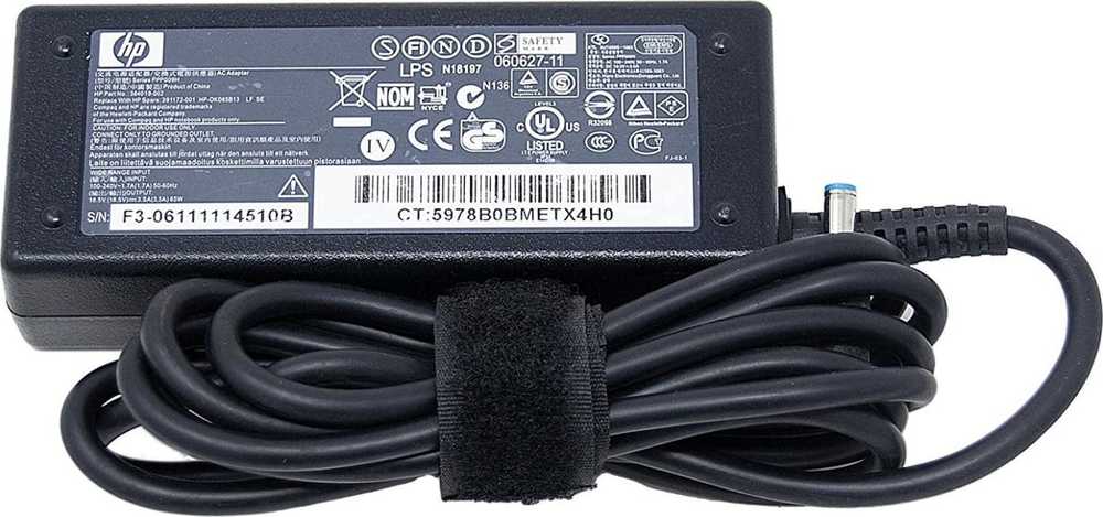Hewlett Packard (HP) Maitinimo kabelis HP 710340-850 maitinimo adapteris / keitiklis Vidinis 65 W Juodas
