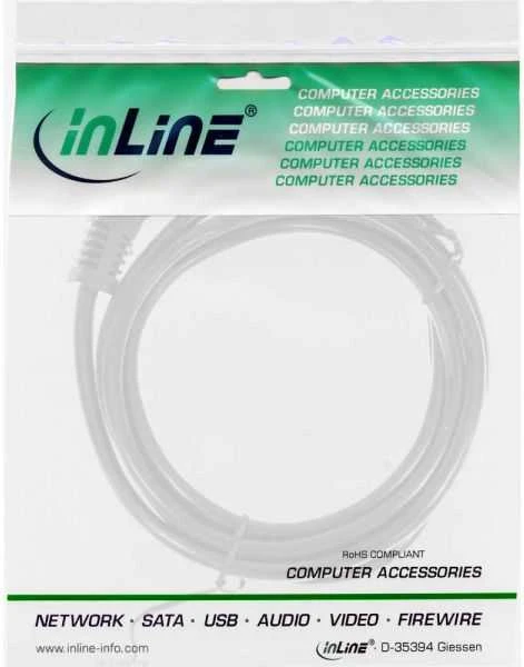 Maitinimo kabelis InLine Type F German - C13 IEC (16652W)