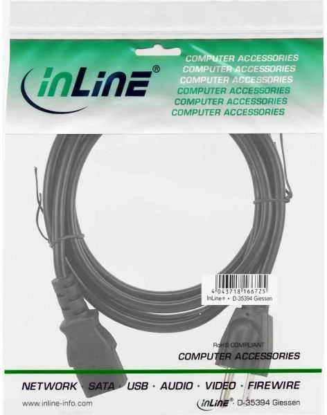 InLine USA iki IEC C13 maitinimo laidas, 1,8 m (16652U)
