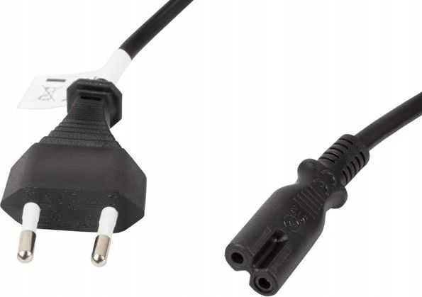 LANBERG CEE 7/16 IEC 320 C7 euro radio power cord 3m juodas