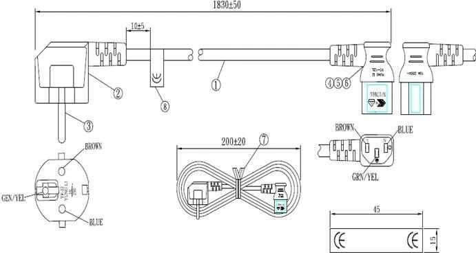 MicroConnect CEE 7/7 – C13 maitinimo kabelis, 1,8 m (PE010518L)