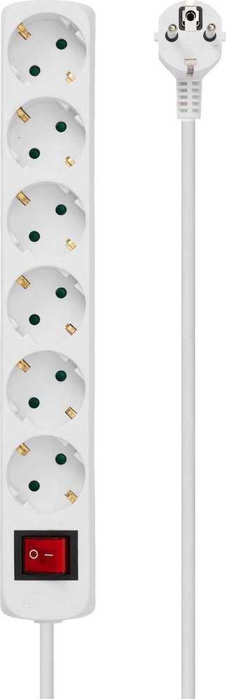 Maitinimo kabelis MicroConnect Microconnect ADC13 skirstytuvas 1,5 m 6 x tinklo lizdai Vidinis Baltas