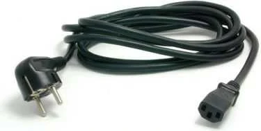 StarTech PXT101EUR IEC maitinimo kabelis Schuko kištukas (90° kampu) į C13 lizdą, 3m, juodas