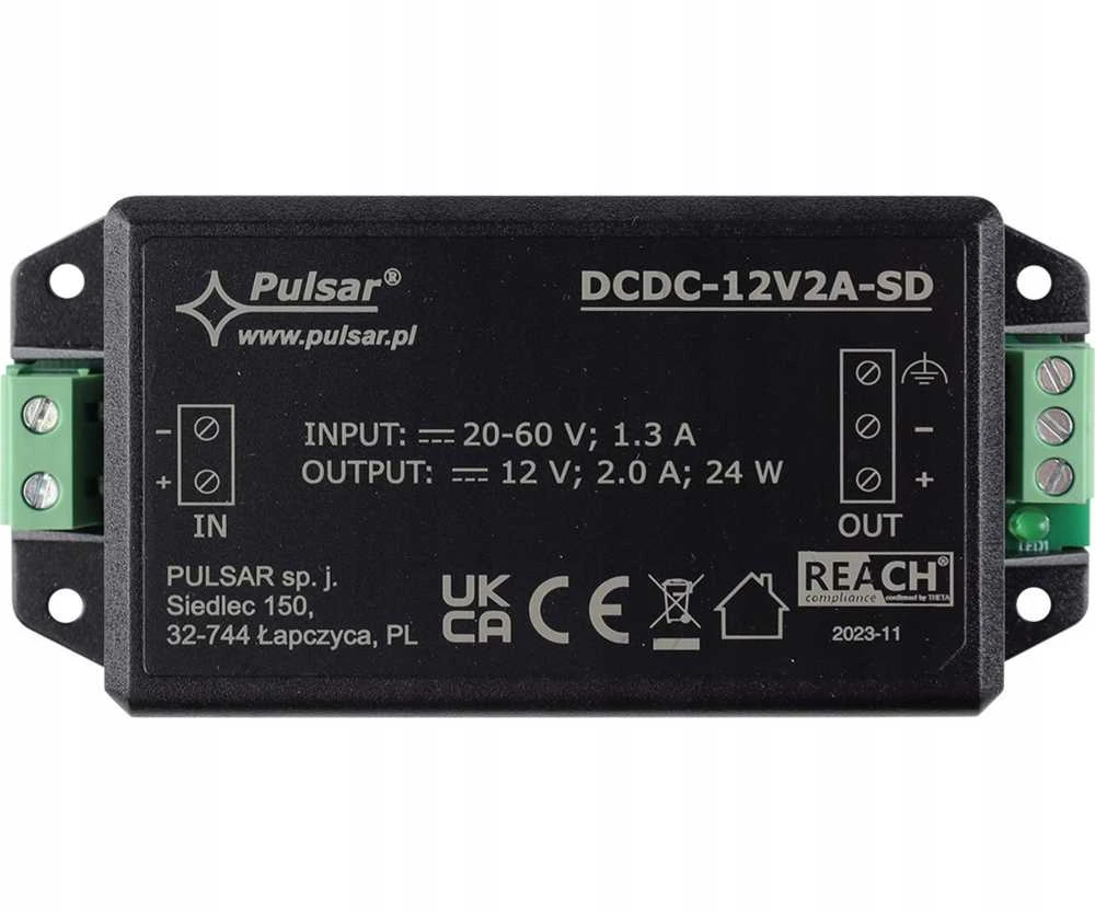 MAITINIMO KEITIKLIS DCDC-12V2A-SD PULSAR
