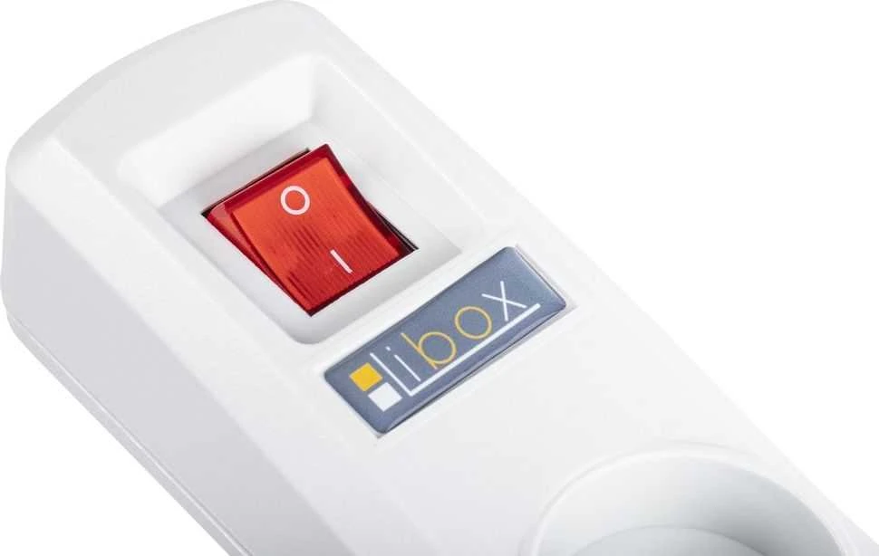 Libox maitinimo juosta su apsauga nuo viršįtampių, 5 lizdai, 5 m, balta (LBR-5)