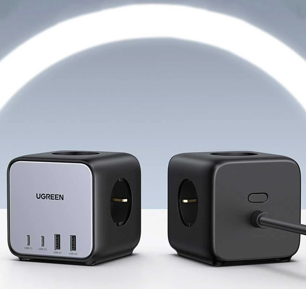 Pakrovėjas UGREEN CD268, 65 W, 1.8 m/ kubas EU  (juodas)