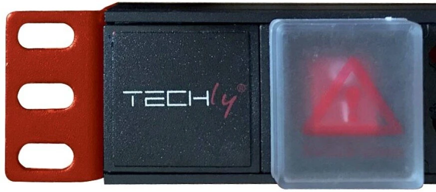 Techly I-CASE STRIP-81U PDU maitinimo juosta 8 lizdai 2m Juoda, Raudona (TLY_023318)