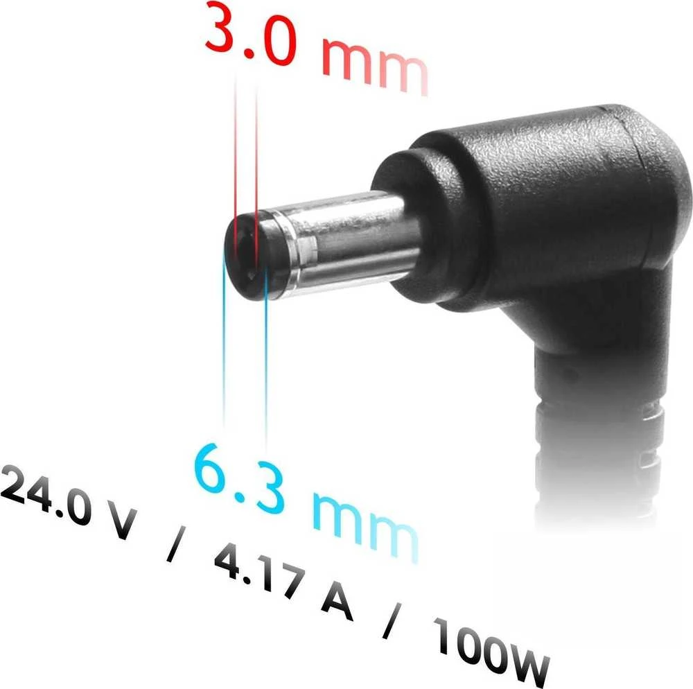 Maitinimo šaltinis do notebooka Akyga AK-ND-73 24V / 4.17A 100W 6.3 x 3.0 mm ZEBRA 1.2m