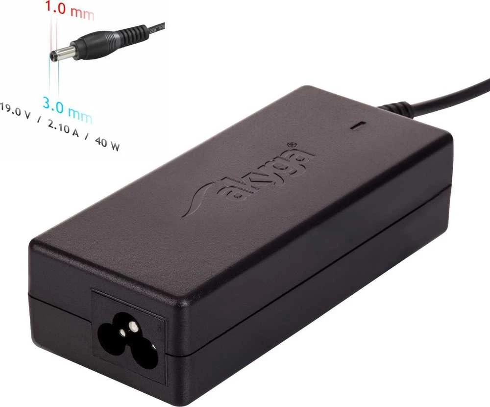 Maitinimo šaltinis Akyga 40 W, 1 mm, 2.1 A, 19 V (AK- ND- 22)