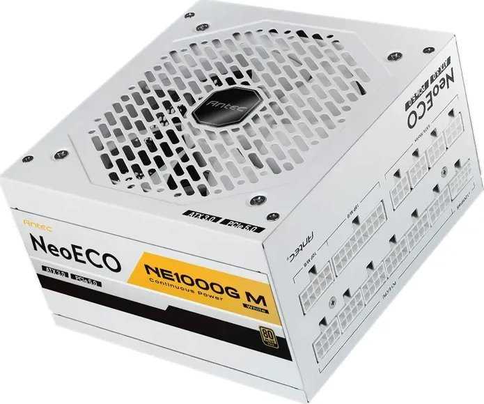 Maitinimo šaltinis Antec NeoECO NE1000G M Baltas ATX 3.0 1000W (0-761345-11790-6)