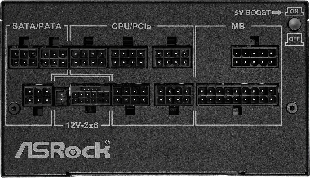850W ASRock Phantom Gaming PG-850G 850W ATX 80+ Gold juodas mažmeninė prekyba