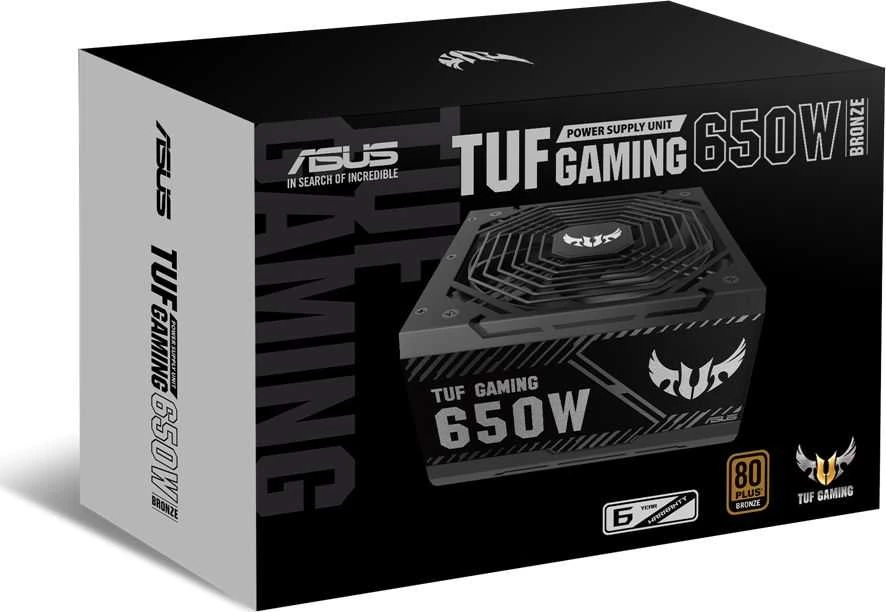 PC maitinimo blokas ASUS 650 Watts Efficiency 80 PLUS BRONZE TUF-GAMING-650B
