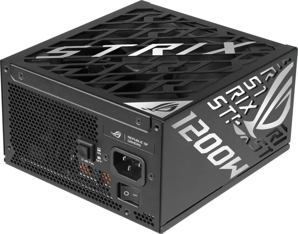 ASUS ROG -STRIX-1200P-GAMING-E maitinimo blokas 1200 W 20+4 pin ATX ATX Juoda, Multi spalvos