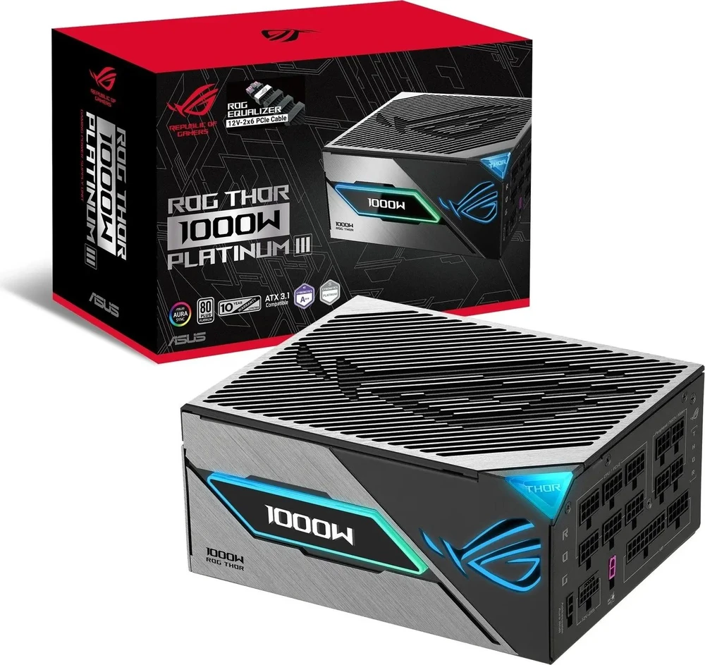 ASUS ROG -THOR-1200P3-GAMING-E maitinimo blokas 1200 W 24-pin ATX ATX Juoda