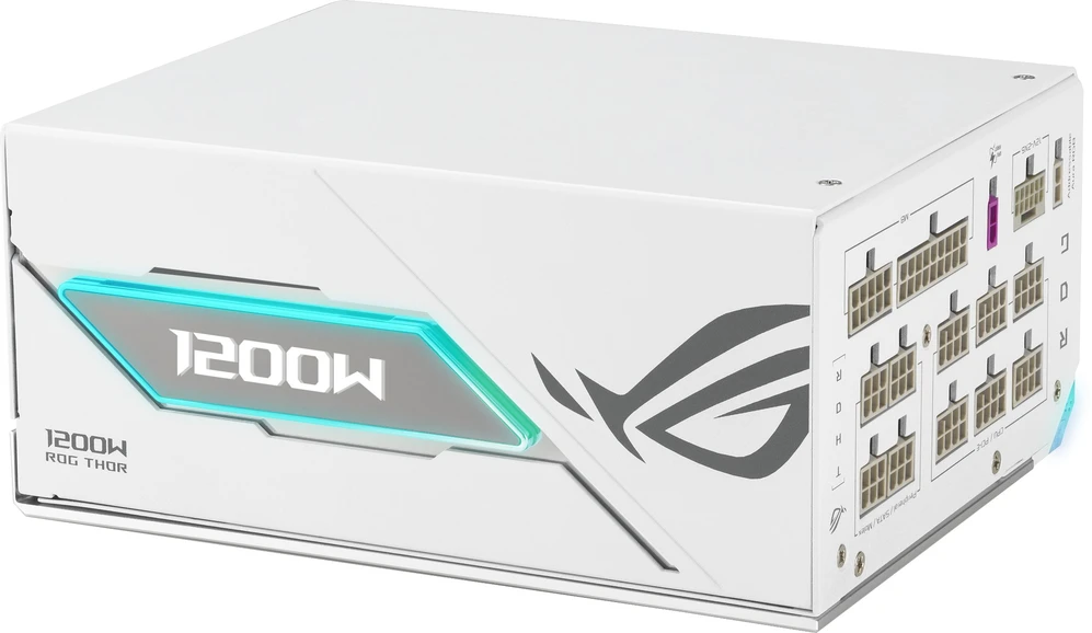 Maitinimo šaltinis Asus ROG Thor Platinum III 1200W Baltas + kabelis ROG Equalizer (ROG-THOR-1200P3-WHT-GAMING-E)