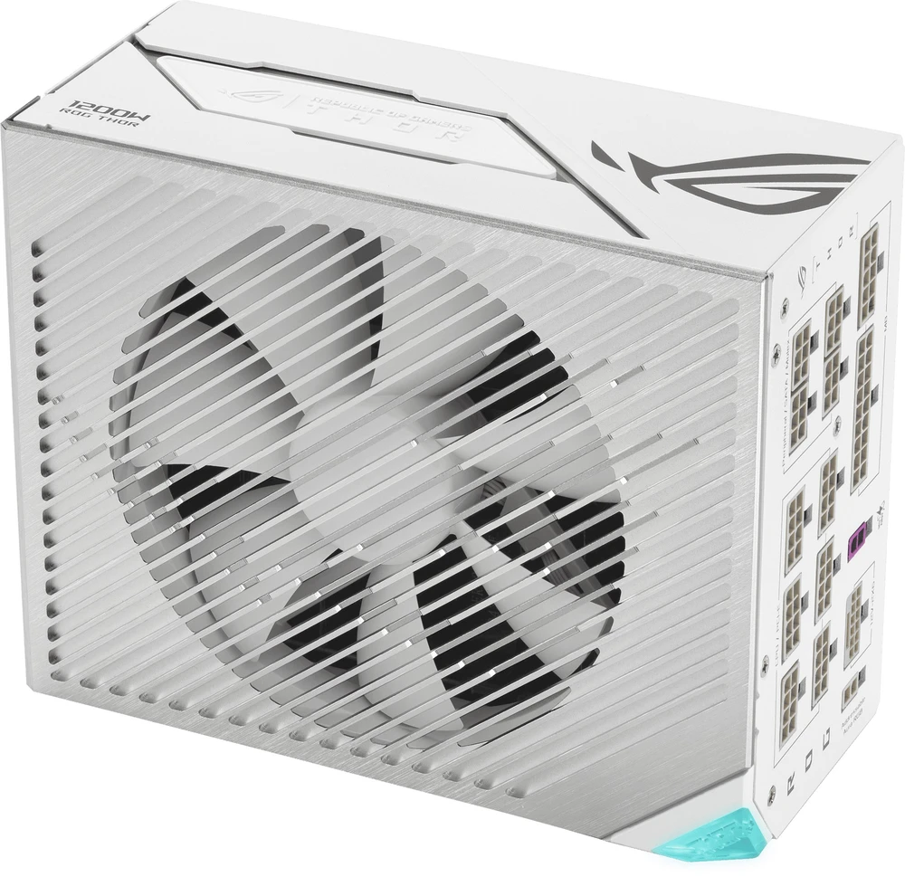 Maitinimo šaltinis Asus ROG Thor Platinum III 1200W Baltas + kabelis ROG Equalizer (ROG-THOR-1200P3-WHT-GAMING-E)