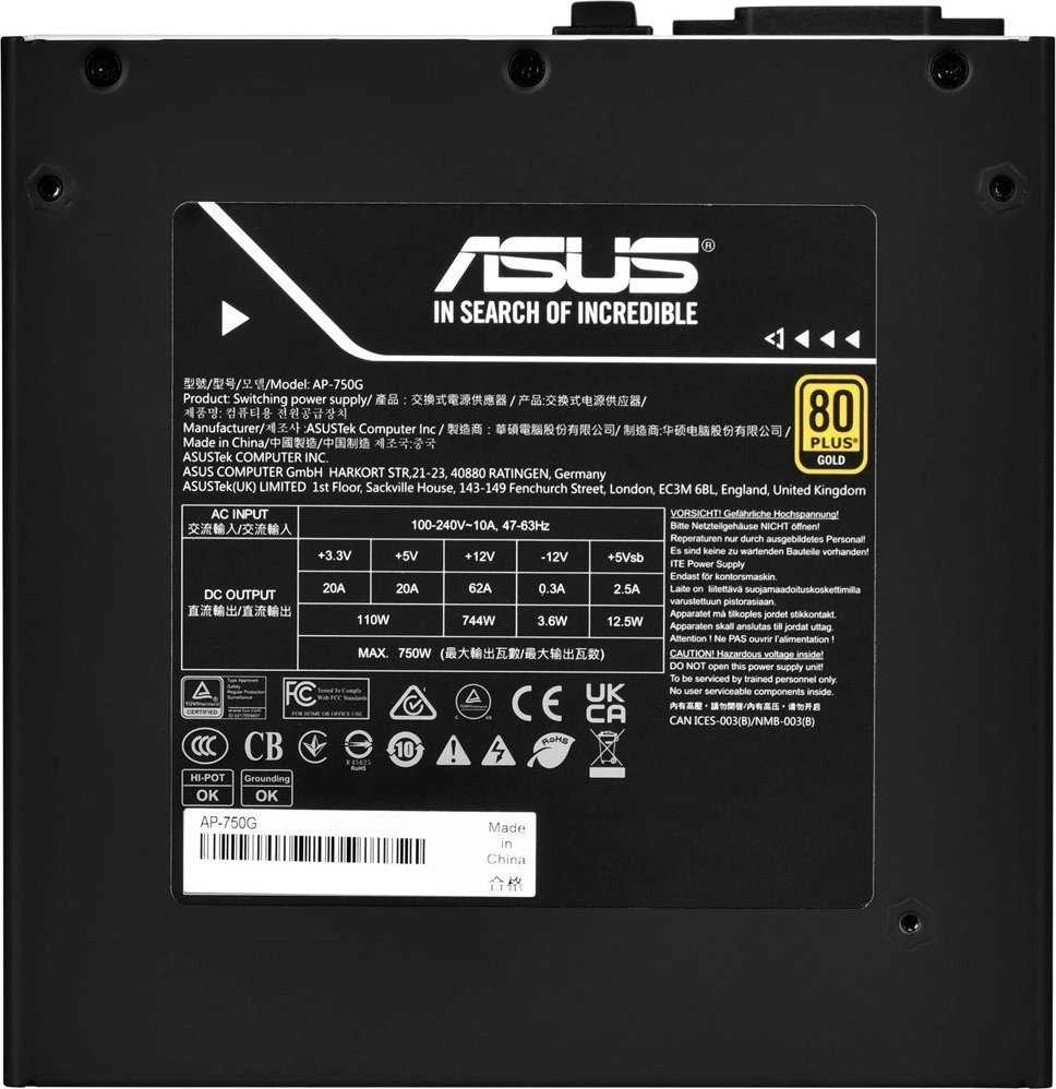 Maitinimo šaltinis Asus Prime 750W Gold