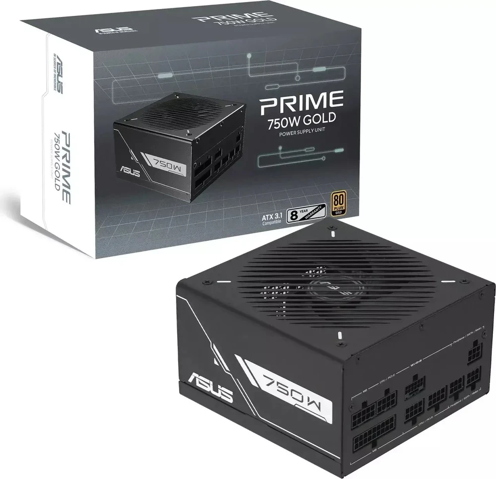 ASUS Prime -750G maitinimo blokas 750 W 20+4 kontaktų ATX ATX Juodas