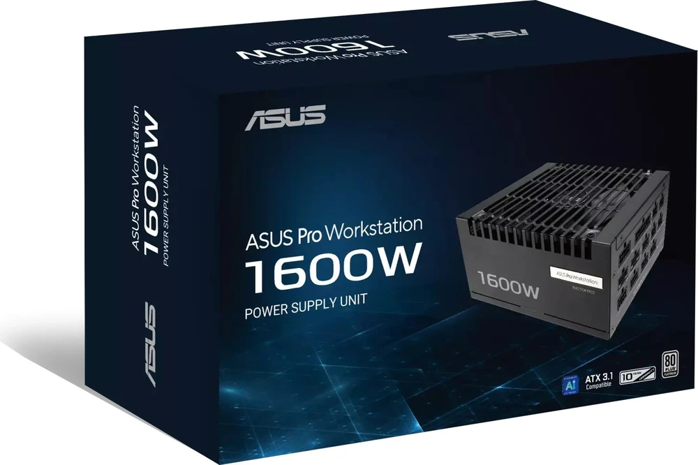 ASUS Pro WS 1600W Platinum power supply unit 20+4 pin ATX ATX Juodas