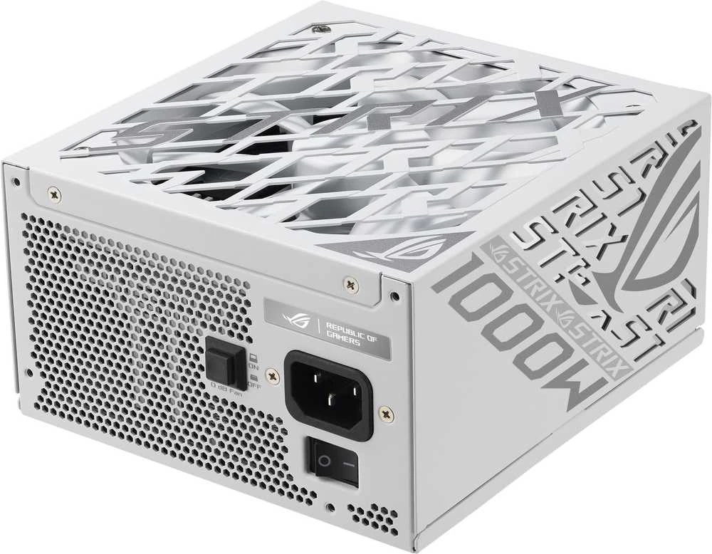 ASUS ROG Strix 1000W Platinum, 80 PLUS Platinum power supply, modular, PCIe 5.1 – 1,000 watts, baltas