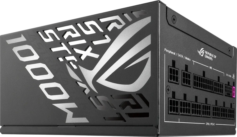 ASUS ROG STRIX-1000P-GAMING power supply unit 1000 W 20+4 pin ATX ATX Juodas, Sidabrinis