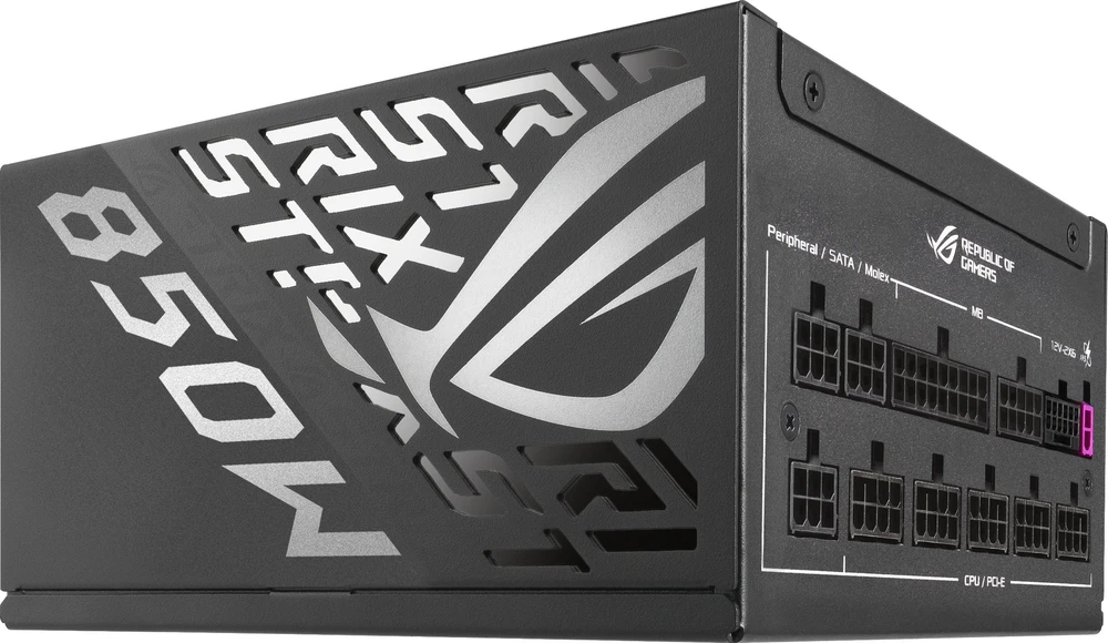 ASUS ROG Strix 850P Platinum, 80 PLUS Platinum maitinimo blokas, modulinis, PCIe 5.1 – 850 vatų
