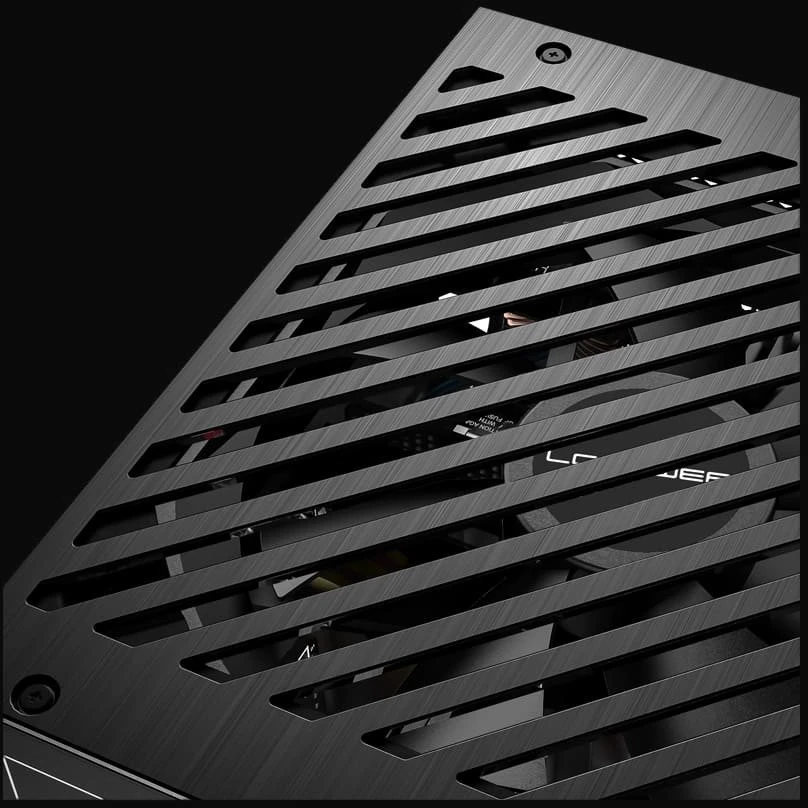 Maitinimo šaltinis ATX 3.1 LC-Power 1200W/135mm 80+ Platinum Full Modular, mažmeninės prekybos, 130mm ventiliatorius
