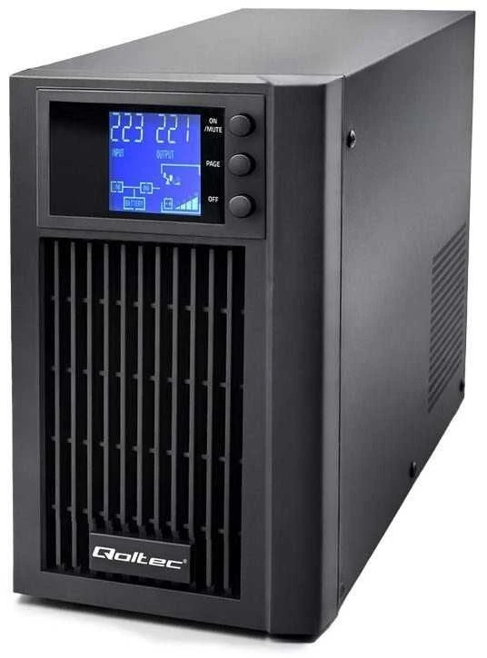 „Qoltec“ grynos sinusinės bangos | 3 kVA | 2400 W | AVR | LCD | Grynos sinusinės bangos