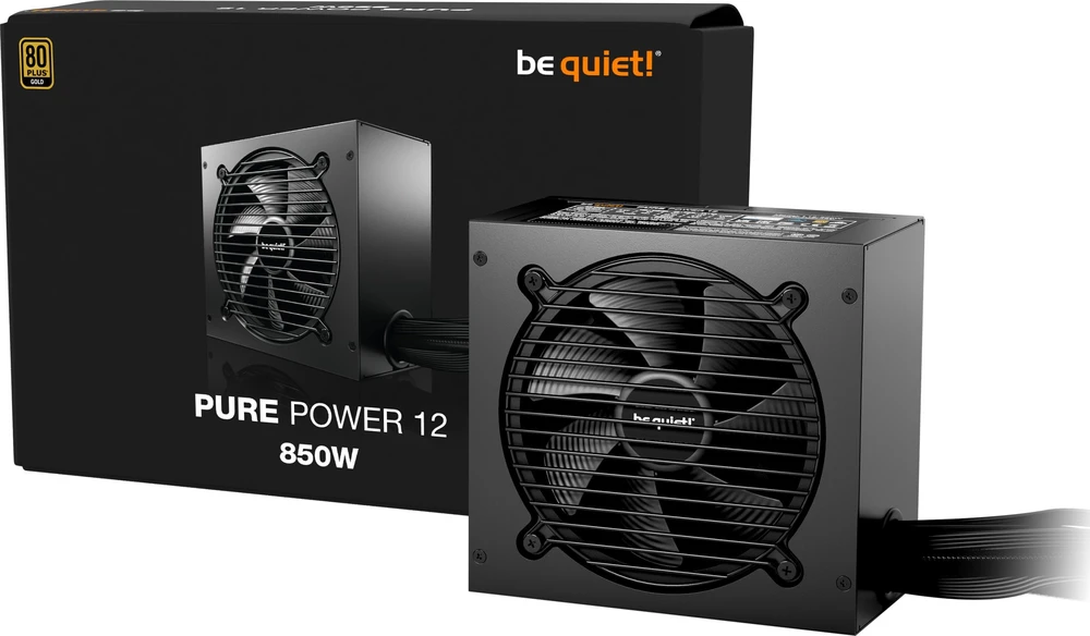 Be Quiet! PURE POWER 12 850W maitinimo blokas 20+4 kontaktų ATX Juodas