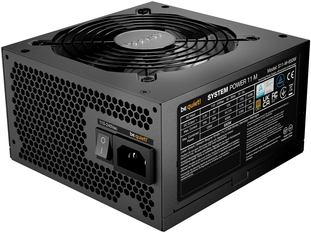 Maitinimo šaltinis be quiet! System Power 11 M 650W ATX 3.1 (BP016EU)