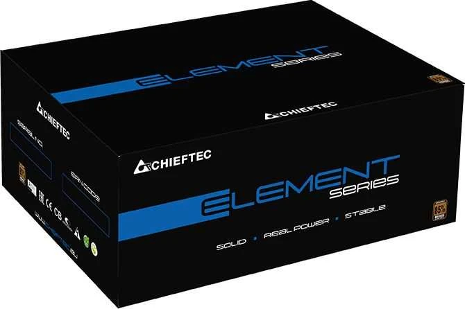 Maitinimo šaltinis CHIEFTEC 500 vatų efektyvumas 80 PLUS BRONZE PFC Active ELP-500S