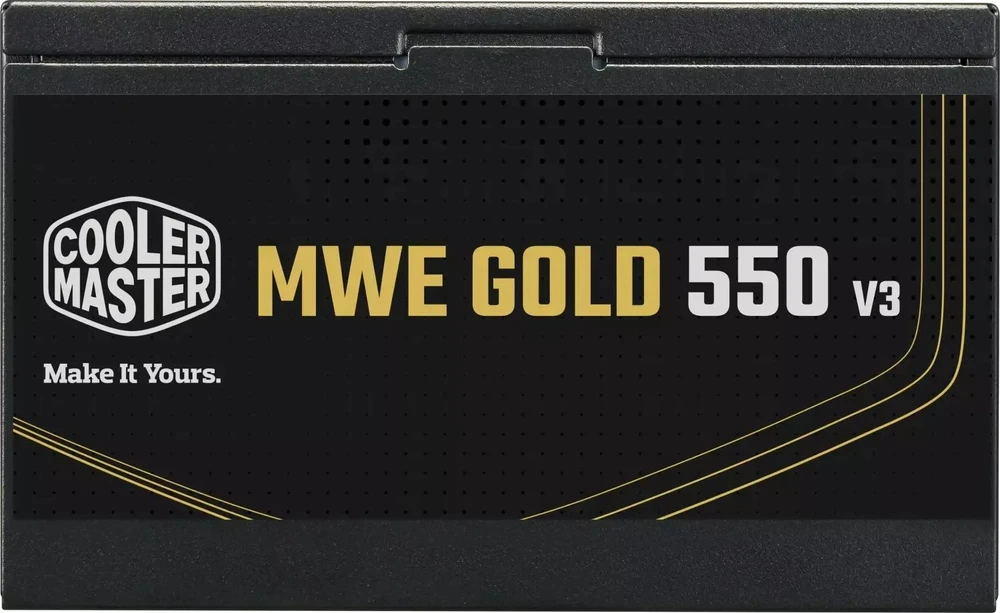 „Carruzzo Cooler Master MWE Gold V3 ATX 3.1“ nemoduliniai ankstyvųjų blokų korpusai, 550 W, 24 kontaktų, ATX, Juoda