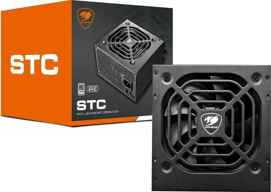 COUGAR STC600 PSU, 80 plus Baltas, 600W
