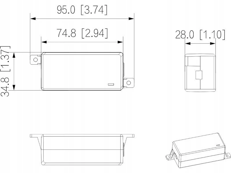 DAHUA MAITINIMO ŠALTINIS 12V 1A PFM325D-1210EN