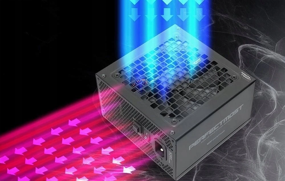 „DarkFlash PMT1050“ kompiuterio maitinimo šaltinis (juodas)