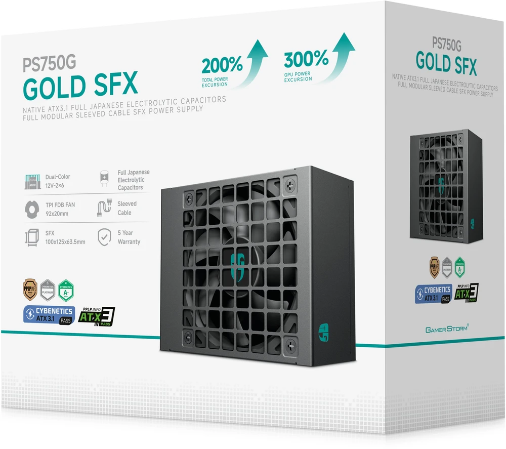 750W DeepCool PS750G SFX ATX 3.1 80 Plus Gold