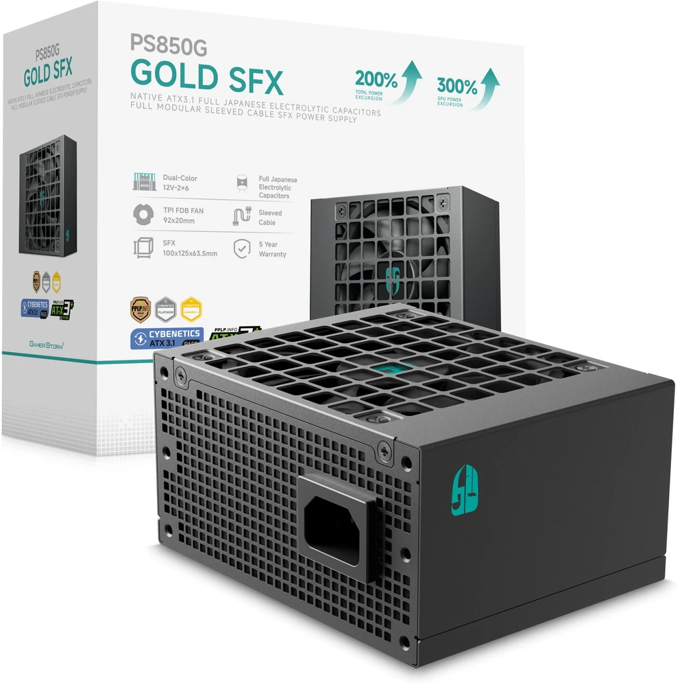 „DeepCool PS850G 850W SFX ATX3.1 Gold“ modulinė plokštė